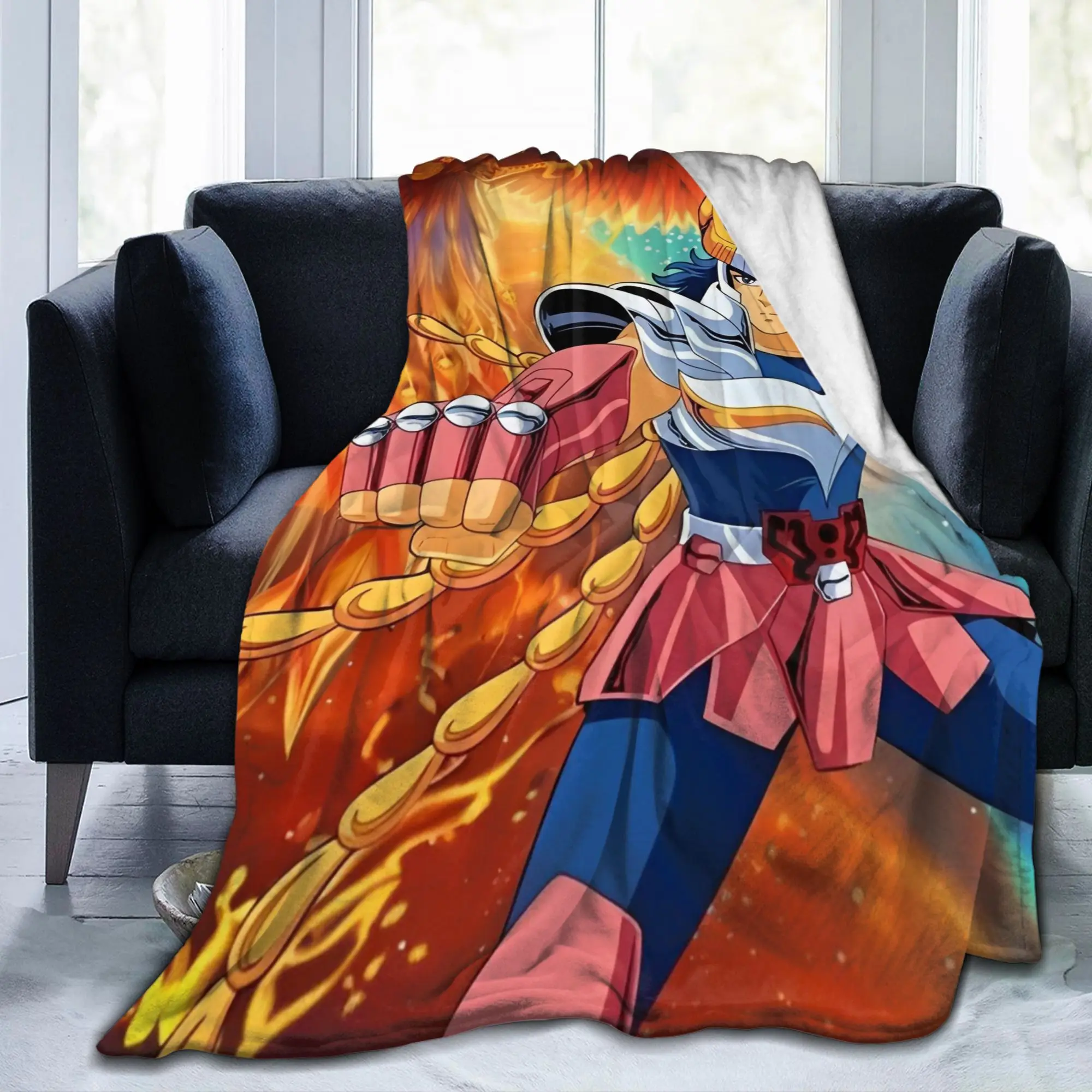 ikki-fenix-saint-seiya-cobertores-de-flanela-engracado-cobertor-quente-para-casa-restaurante-inverno