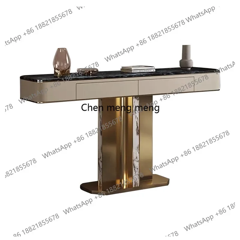 

Italian minimalist entrance cabinet entrance hall cabinet modern simple light luxury style entrance table