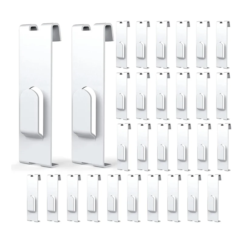 A23I-30Pc Gridwall Haken Hangers, Rasterpaneel Haken Raster Muurhaak Raster Muuraccessoires Draadroosterhaak Raster Plankhaken