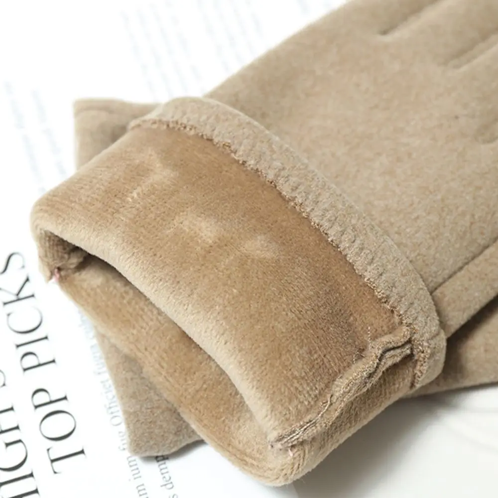 Dames winteraccessoires effen kleur strik koude bescherming dameshandschoenen Koreaanse stijl wanten Duitse fleece touchscreen handschoenen