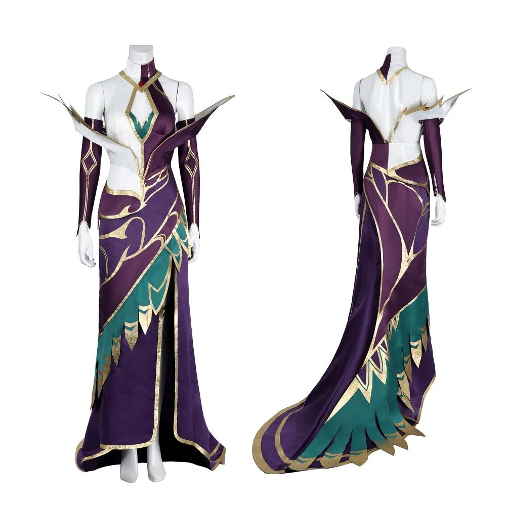 New Game League Of Legends LOL The Most Prestigious Witch Morgana Cosplay Costume Halloween Party High-Quality Sexy Dress Acces