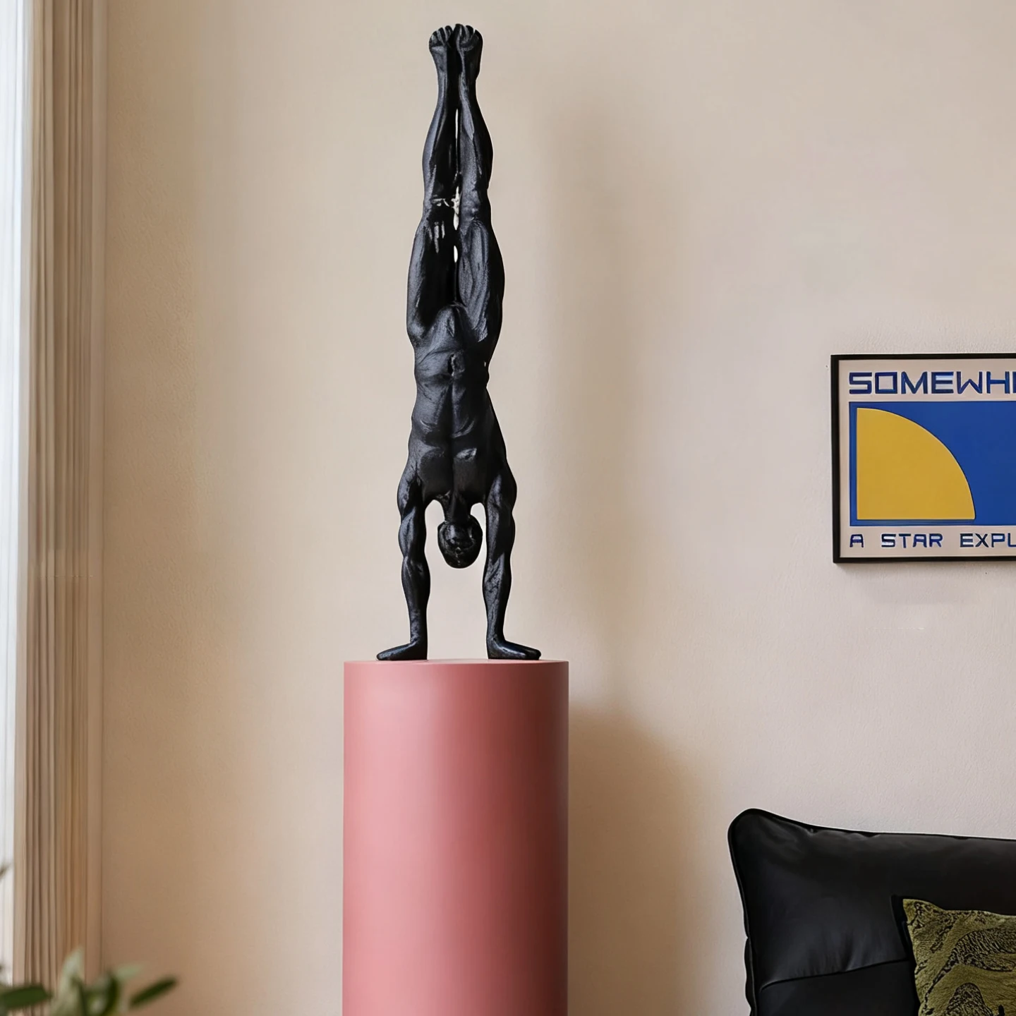 

Modern Creative Inverted Character Statues Resin Crafts Living Room Desktop Wine Rack Ornaments Home Decor Accessories Gift