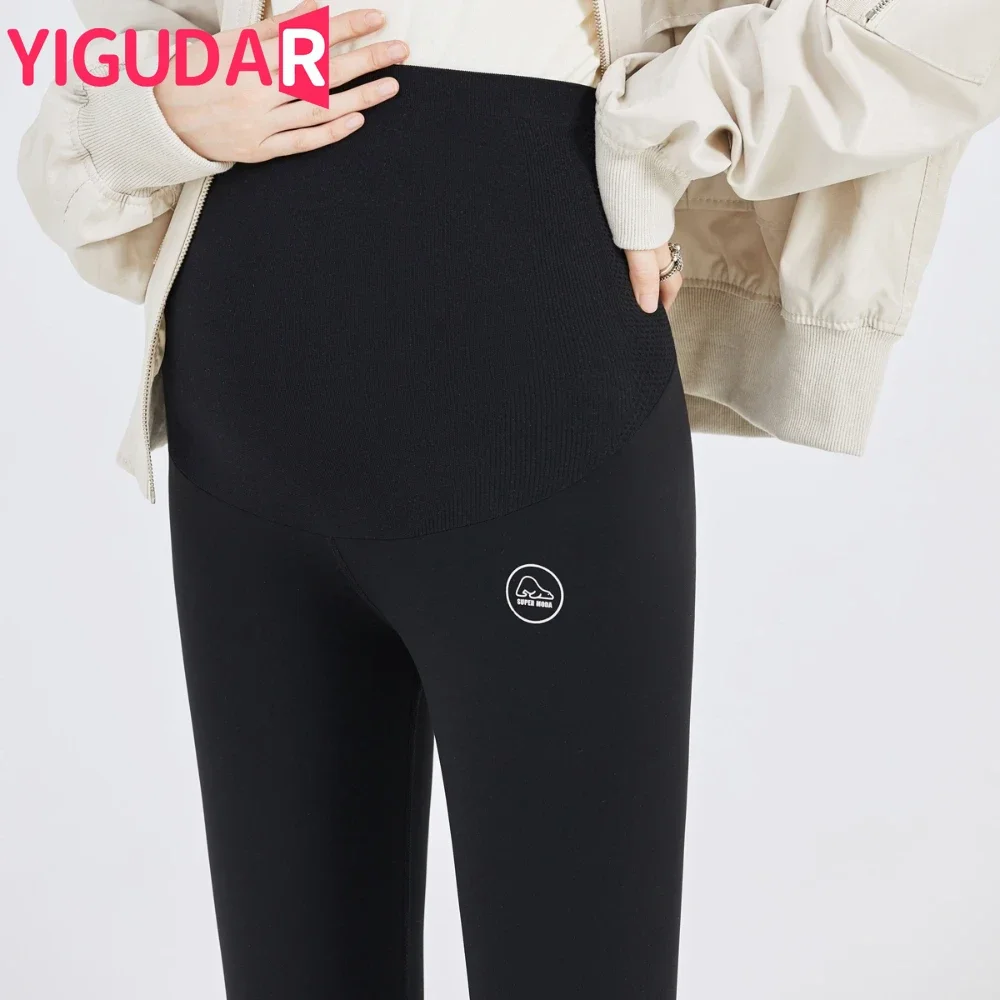 High Waist pregnancy Leggings Skinny Maternity clothes for pregnant women Belly Support Knitted Leggins Body Shaper Trousers