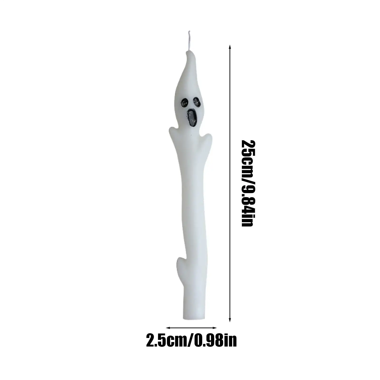 Halloween Candles 2 Pieces Gothic Decorations Halloween Centerpieces Gothic Ghost Candles For Entryway Mantel Dining Table