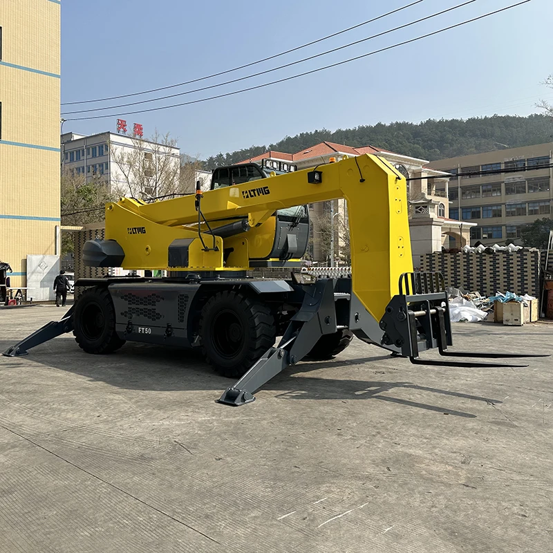 Nearsun Chinese supplier heavy duty telescopic arm forklift telehandler 5000kg telescopic forklift for sale