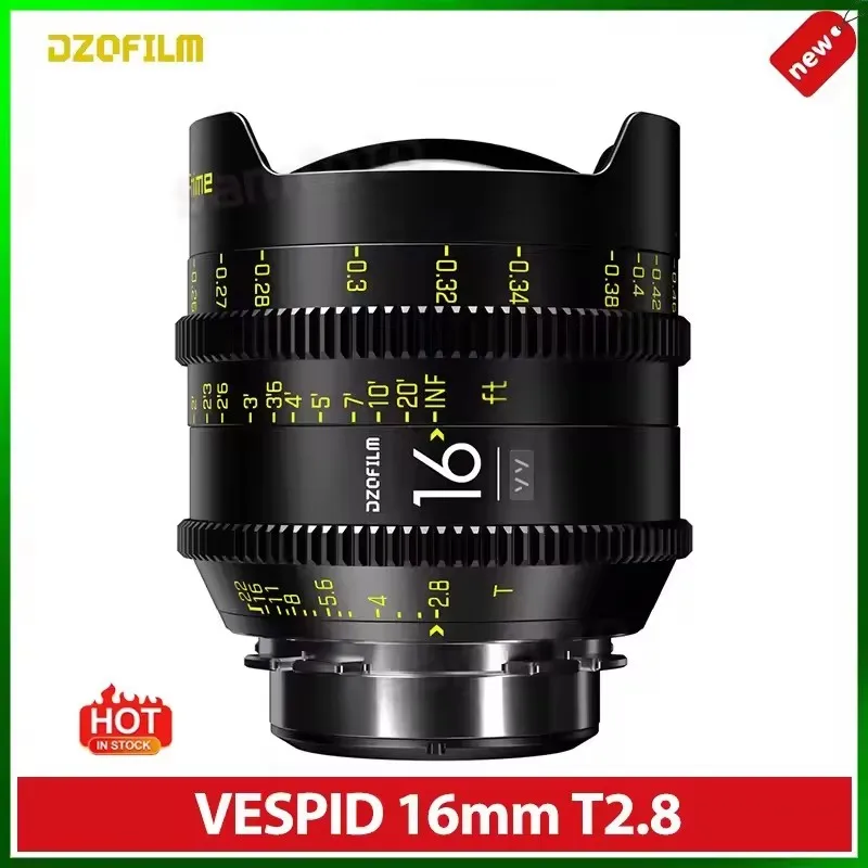 Lente de Cinema DZOFilm VESPID Prime 16mm T2.8 25mm 35mm 50mm 75mm