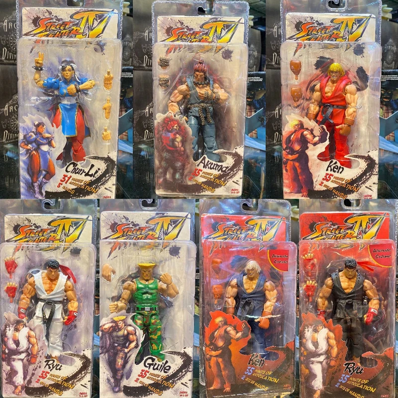 

Горячая новинка: Фигурки Neca Street Fighter (Рю, Кен, Чун Ли, Гайл, Гоуки) — Аниме-фигурки персонажей из игр, подвижные модели, игрушки