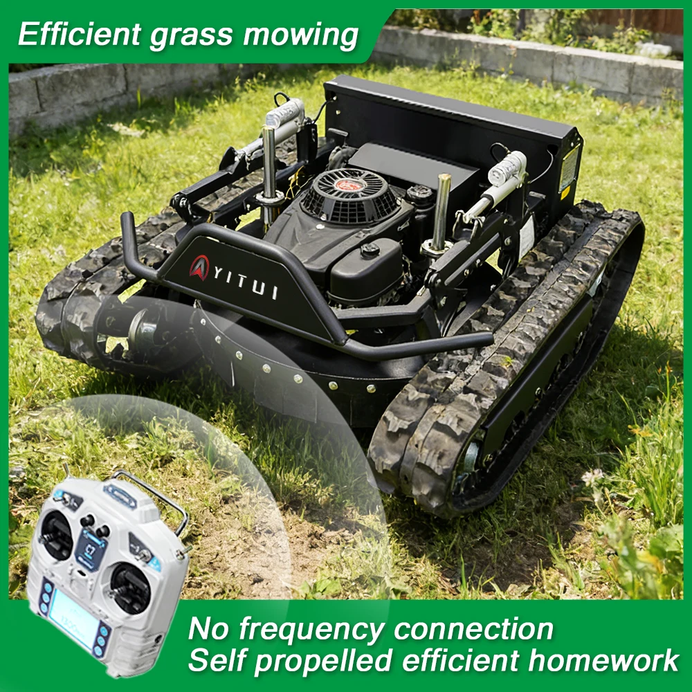 

Customised Remote Agricultural Rubber Track Lawn Mower All-Terrain Self-Propelled Zero-Turn Discounted Price