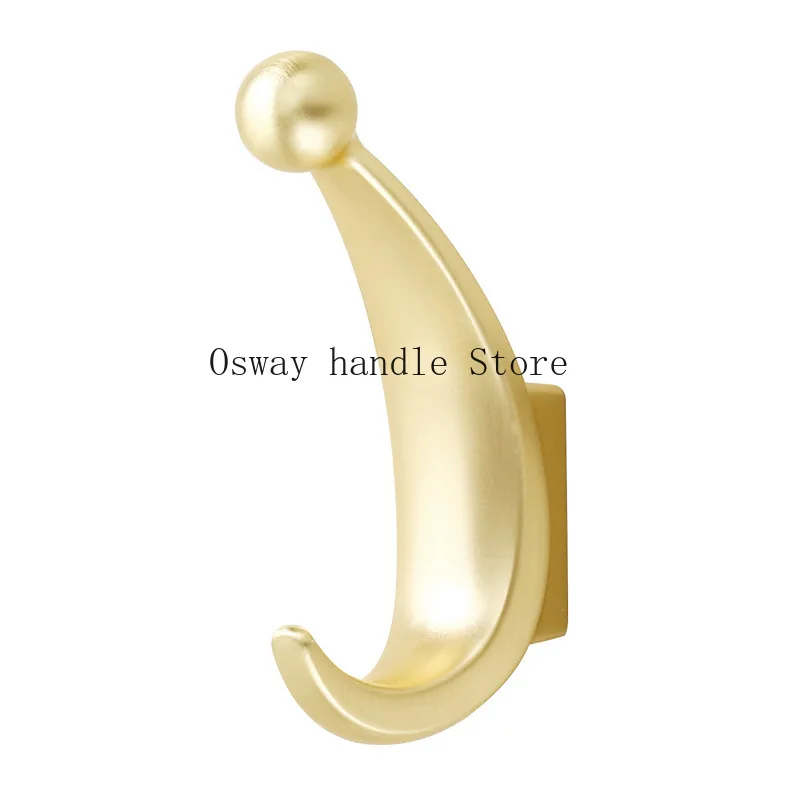 Nordic shoe cabinet wardrobe hook modern simple entrance moon coat hook single metal black creative coat hook