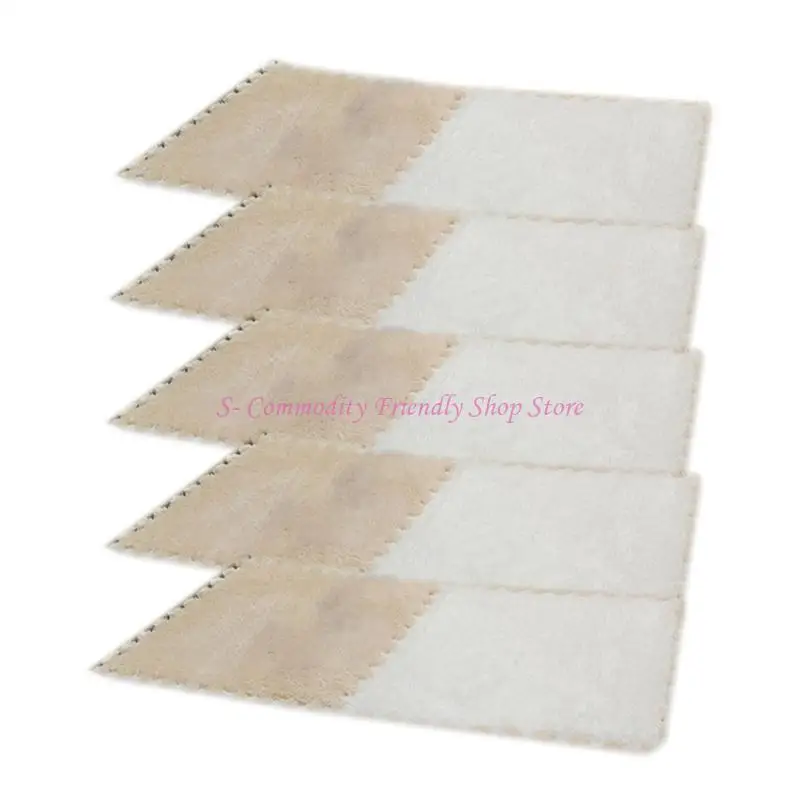 85AE 10 枚のベッドサイド小さなブランケット汚れ防止リビングルームフロアマット 30x30cm