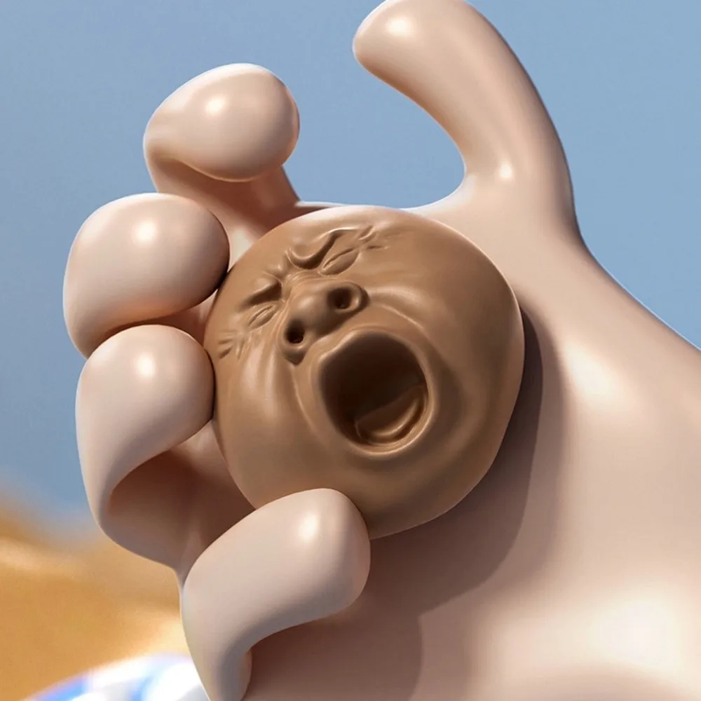 Songkran juguetes de pulverización de agua salpicaduras reducción de ansiedad Yawning cara té mascota multifuncional juguete de pulverización de agua al aire libre