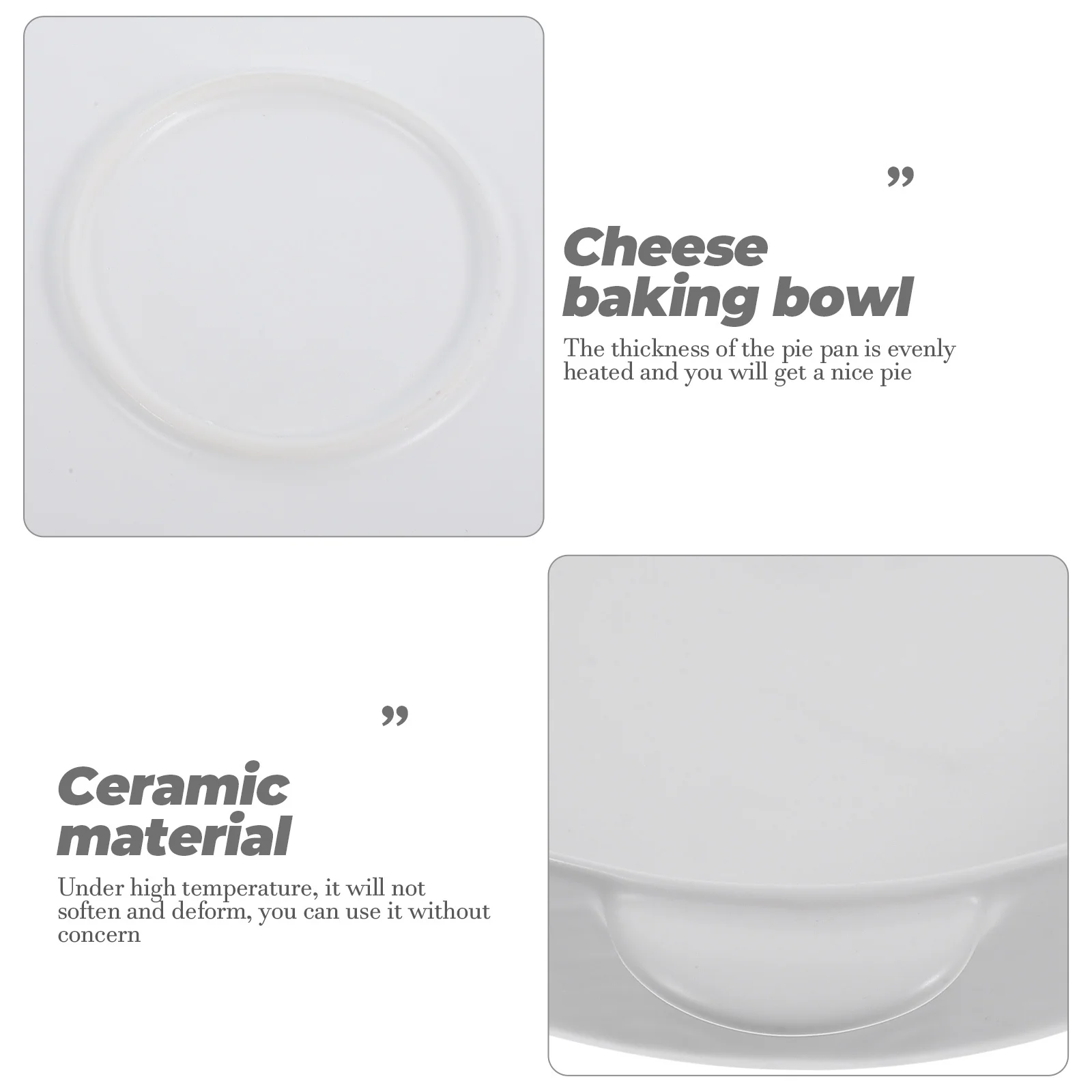 

Ceramic Baking Dish Round Nonstick Roasting Pan Double Handle Heat Resistant Pie Plates Bakeware Kitchen Supplies