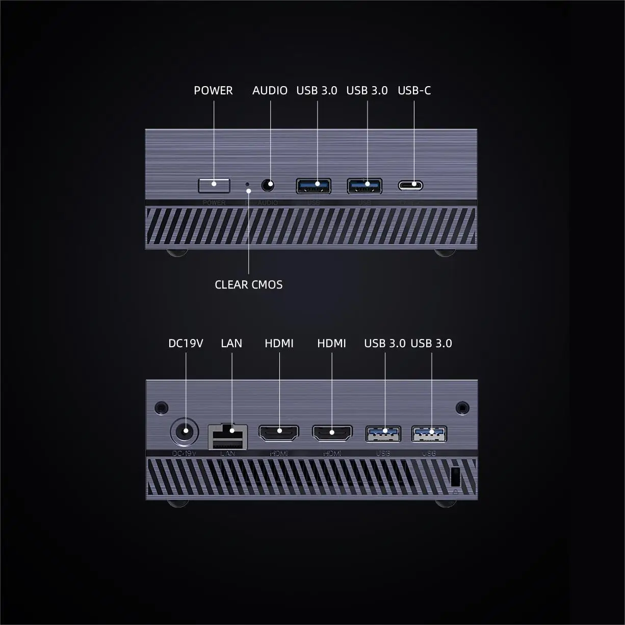 CK11 mini computer i5-1240P/i7-1260P game office mini host mini PC foreign trade