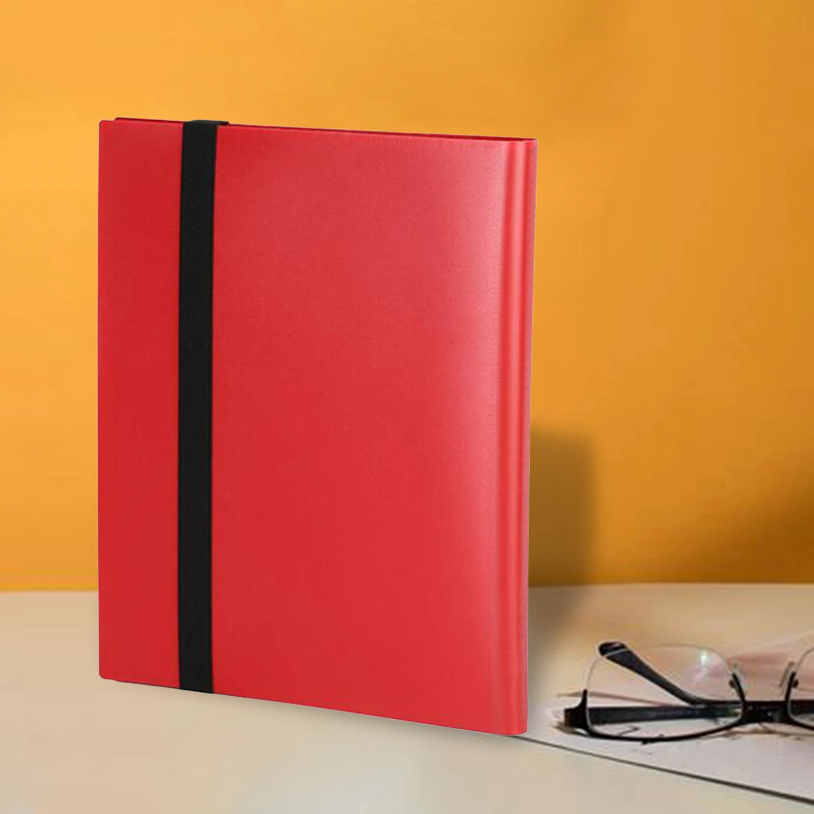 Trading Card Carrying Binder 4 Pockets Card Storage Case for Game Cards Portable Album 21x17.5cm 20 Sheets