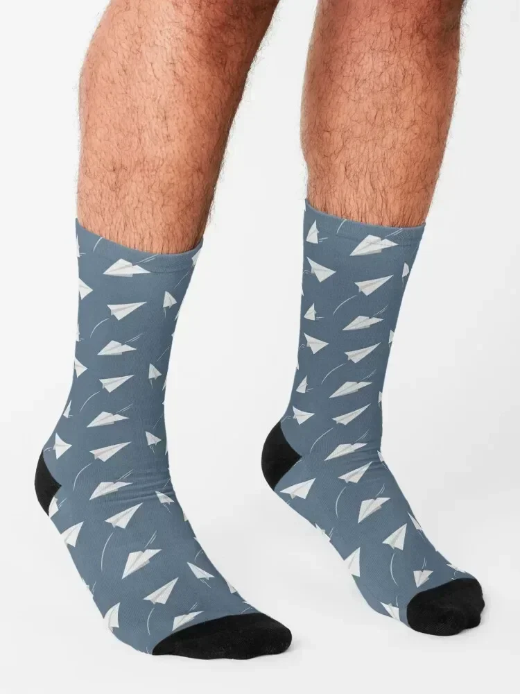 Calcetines de avión de papel verano térmico hombre invierno Navidad medias calcetines para hombre mujer