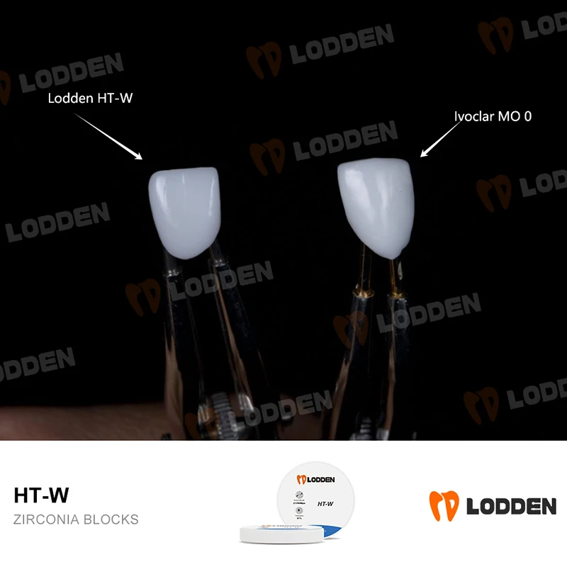 

Стоматологические циркониевые блоки LODDEN HT-W, белый 98 мм, высокопрочный циркониевый диск, полупрозрачный для стоматологической лаборатории CAD CAM, системы и материал