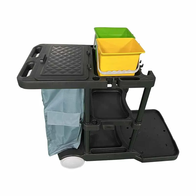2025Commercial Multi-Usage Cleaning Cart With Mop Bucket Wringer for Hotels and Housekeeping
