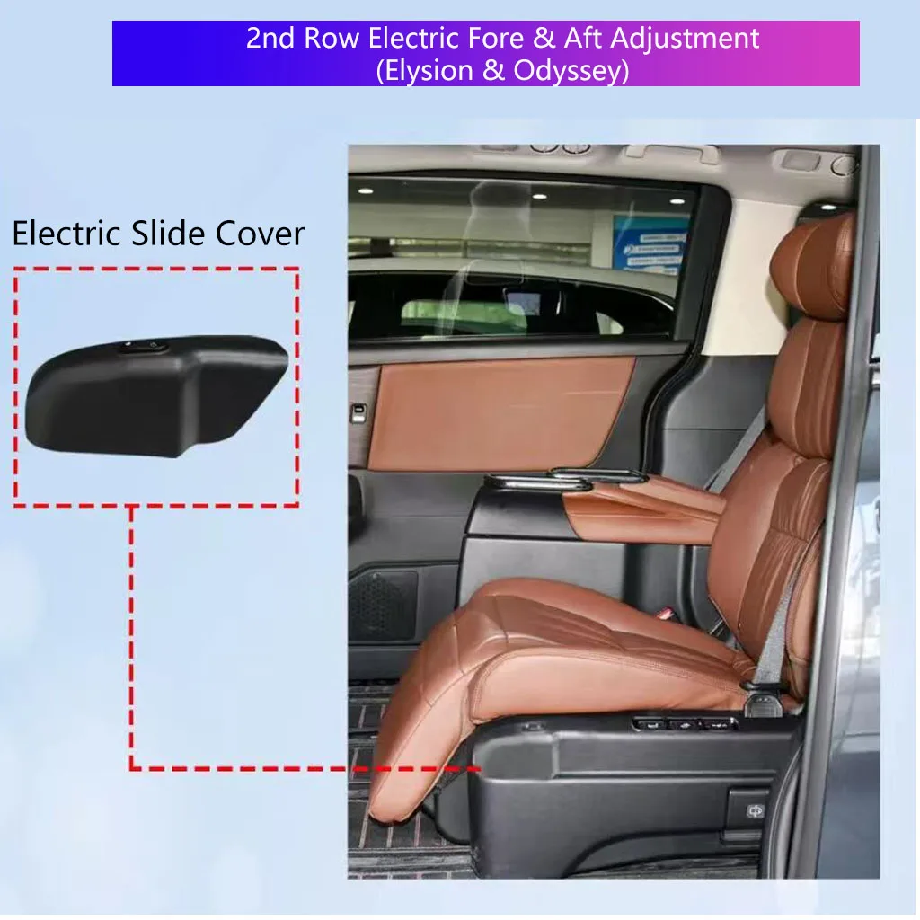 MPV Van Car for SEAT Upgrade Accessories Refit Parts Modification Kit Odyssey Middle Row Leg Rest User Carbon Fiber