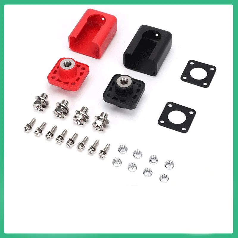 1Pair 100A-200A High Current Energy Storage Battery Terminals Connector Terminal Block Set Electrical Electrician Appliance Part