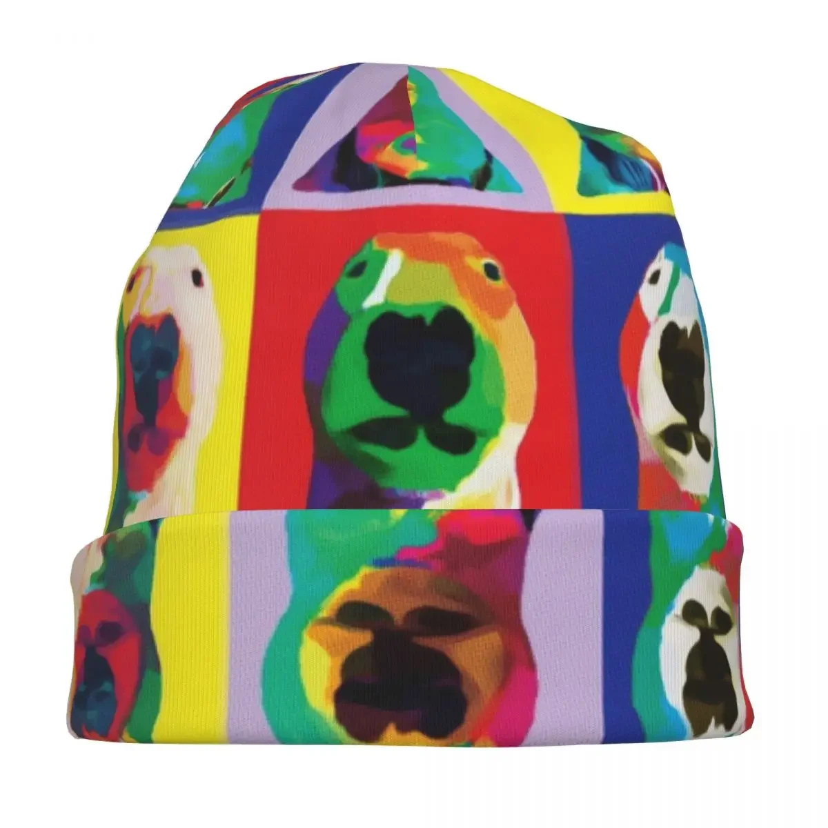 Bull Terrier Dog Pop Art Caps Fashion Men Women Street Skullies Beanies Hat Spring Warm Thermal Elastic Bonnet Knitting Hats