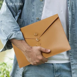 Ardissi Koe Split Lederen Mouwen Voor (Macbook Air Pro Ipad Mac Boek) m1 M2 13 14 2 15 6 16 12 9 Inch Bag Aktetas Case