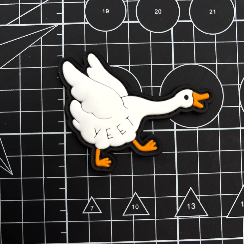 رقعة لاصقة من مادة PVC الصراخة من المطاط الناعم، تأثير متوهج في الظلام، شارة معنويات تكتيكية بخطاف وحلقة - رقعة - متعددة الألوان، مثالية لربطات الظهر والملابس #1