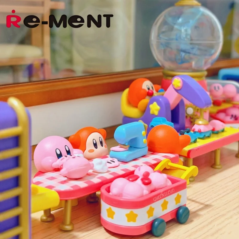 Re-Ment Waddle Dee's Toy Factory Kirby Blind Box Scena in miniatura Giocattolo di caramelle Ornamento da collezione per regalo per bambini