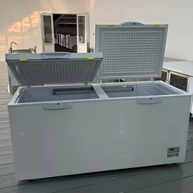 Supermarket Restaurant New Upgraded Stainless Steel Interior Horizontal Freezer Direct Cool Freezer Horizontal Freezer