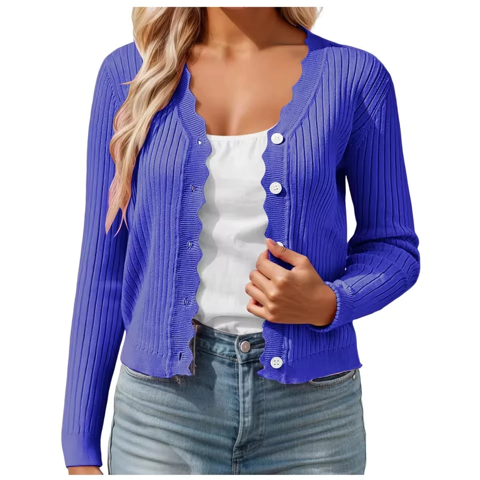 

Cardigan Women Short Costume With Buttons V Neck Lightweight Cardigan Summer Thin Transition пальто женское