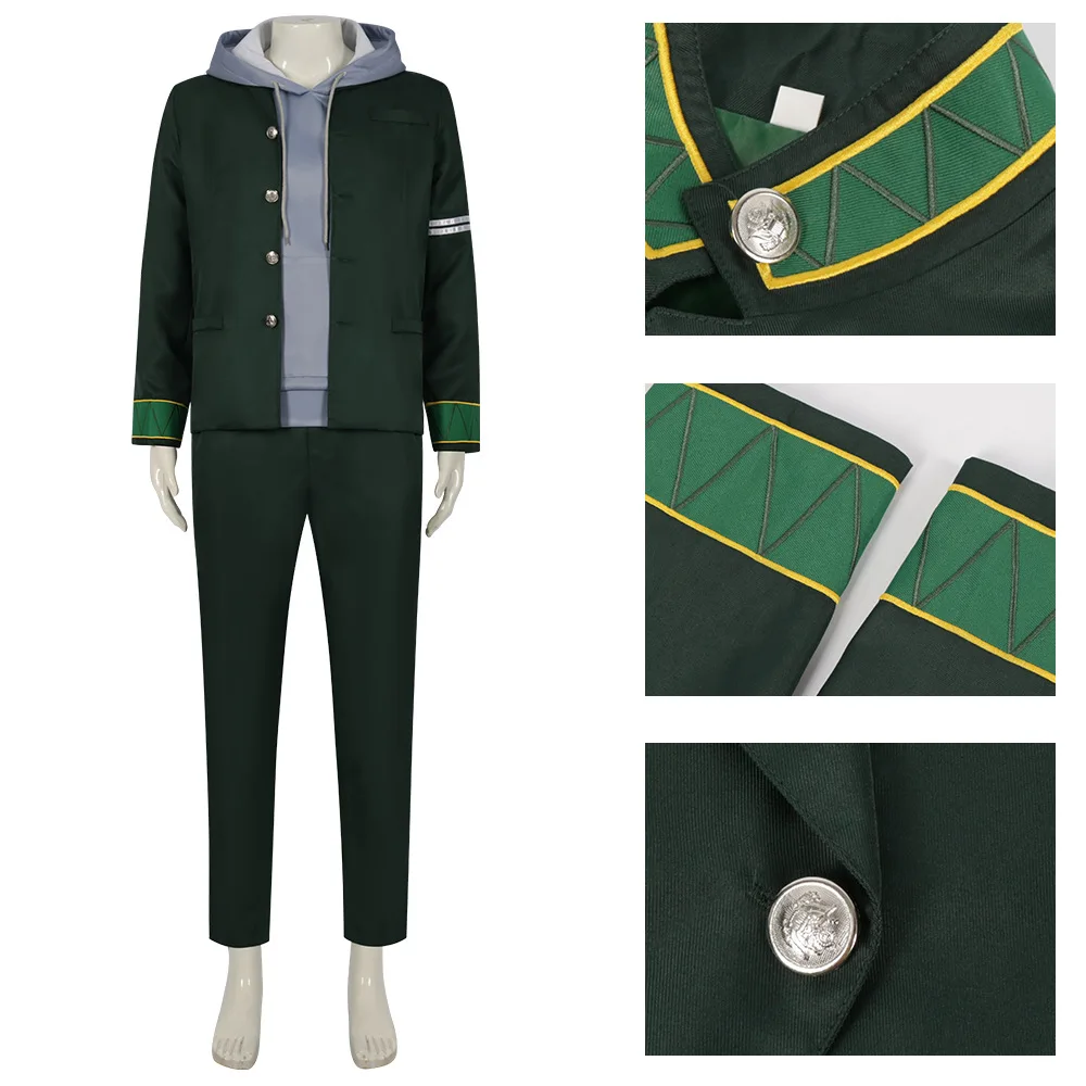 Anime Wind Breaker Ren Kaji Cosplay WINBRE Costume Wig Furin High School Uniform Halloween Party Suit