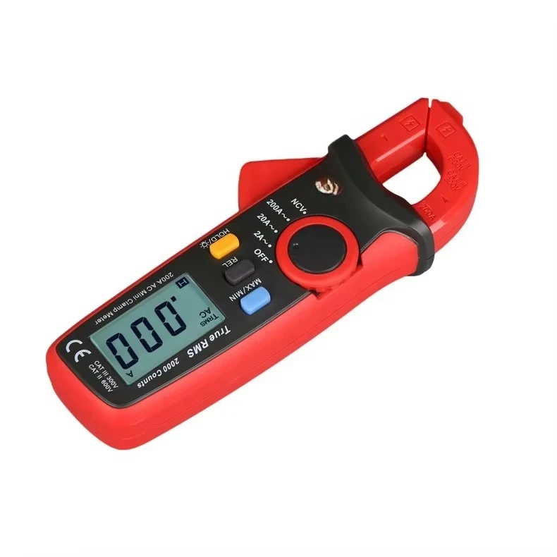 UT210B True RMS 200A AC Mini Clamp Meters Ammeter NCV Test Professional Multimeter Digitais LCD Backlight