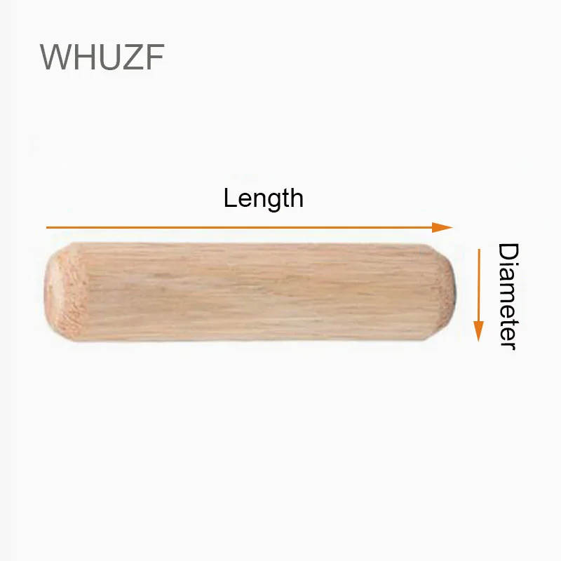 WHUZF M6/M8/M10 * L mm cassetto per tasselli in legno cassetto tondo scanalato artigianato in legno perni di centraggio aste Set mobili raccordo