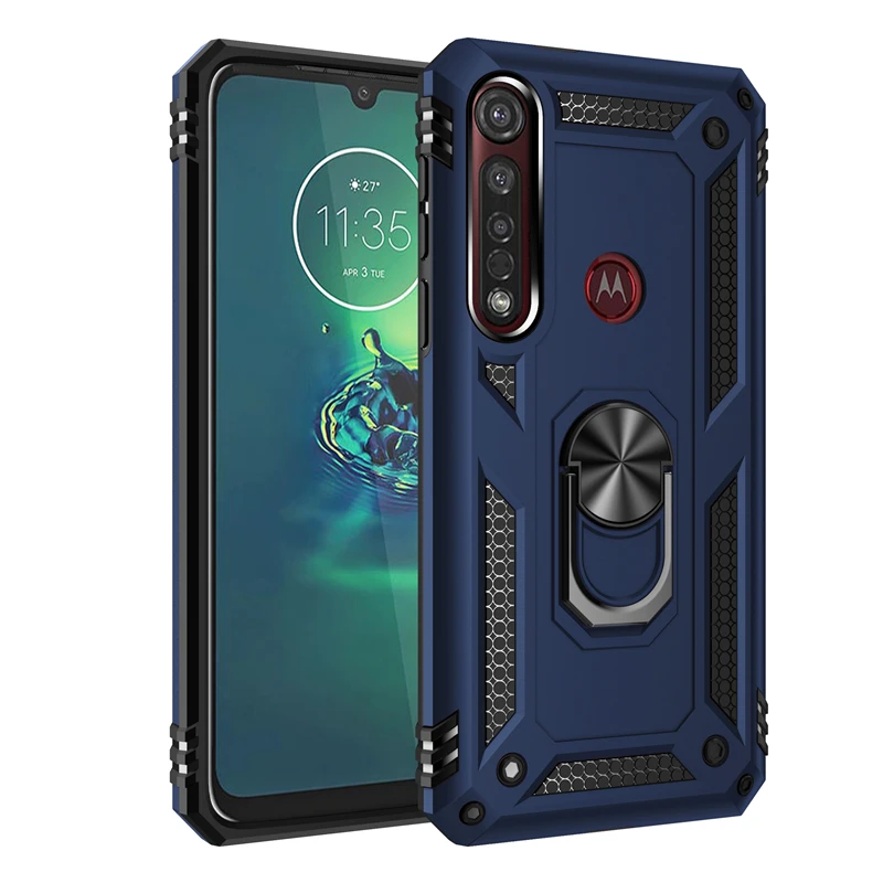 Hybrid Dual Layer Protective Cover for MOTOROLA MOTO G8 Plus E6 Plus G7 Power E5 Play One Zoom Vision Macro Action Z4 Case Capa