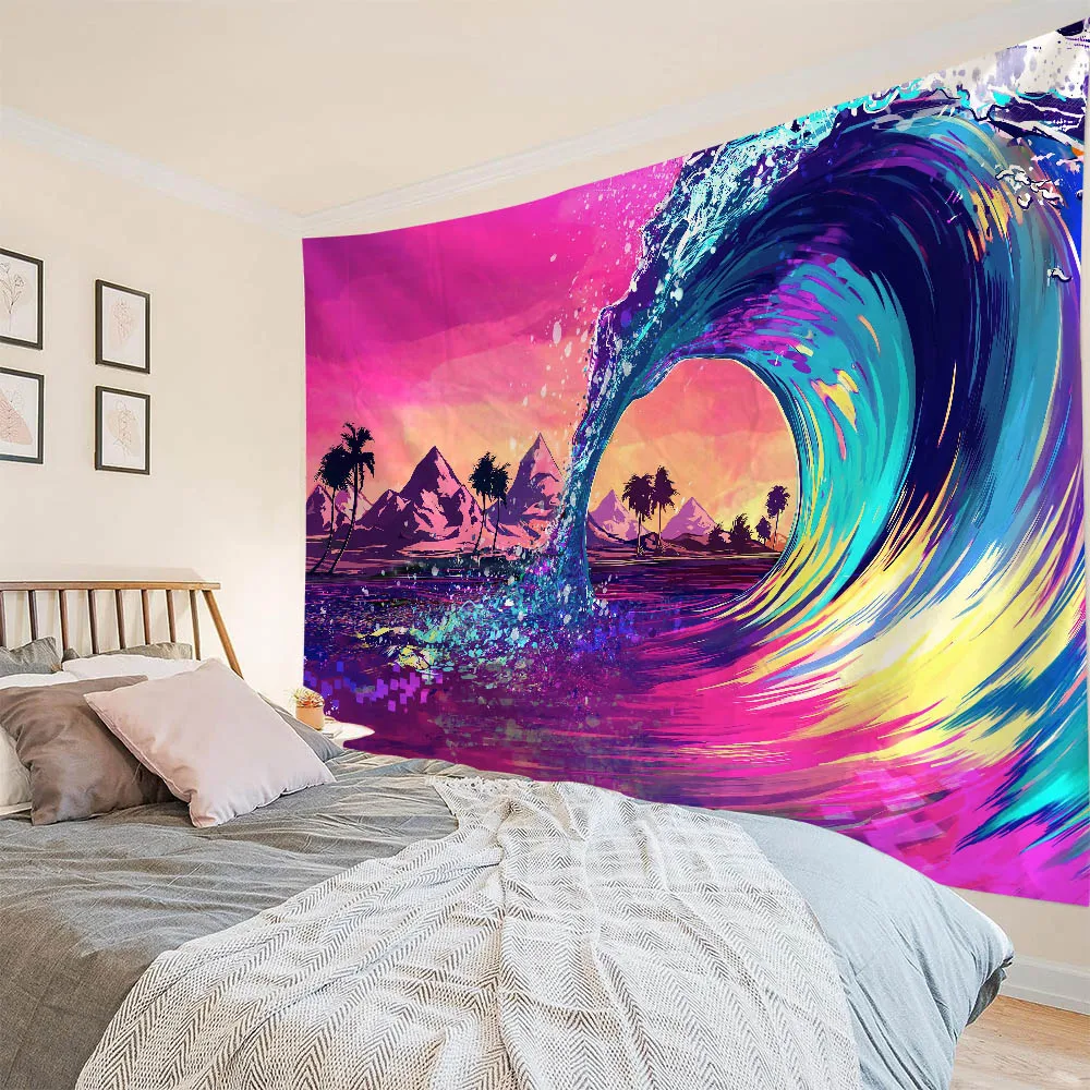Star Universe Landscape Wall Hanging Tapestry Starry Sky Background Home Dormitory Studio Fabric Mural Decoration
