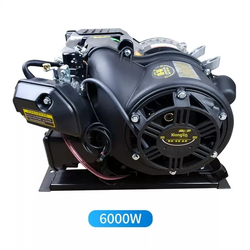 6KW Silent Inverter EV Range Extender Generator 48V 60V 72V Low Noise Variable Frequency Auxiliary Power Unit For Electric