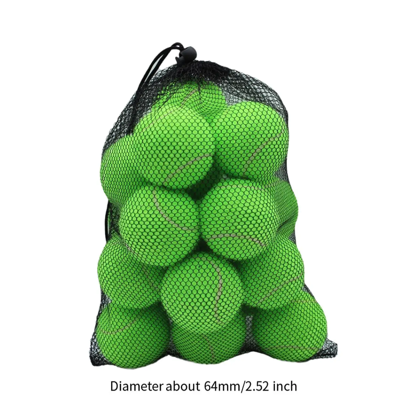 20 pçs bolas de tênis bolas de treinamento praticando 2.52 "diâmetro exercício resistente ao desgaste bolas elásticas para jogos indoor raquete esportes