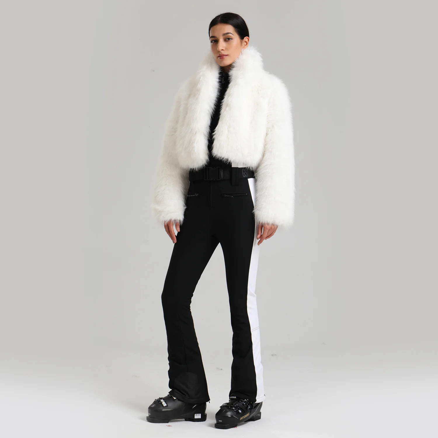 

Winter Thermal Slimming Windproof One Piece Ski Suit Female Snowboarding Ski Sports Wear Women Breathable Solid Skiing Clothes