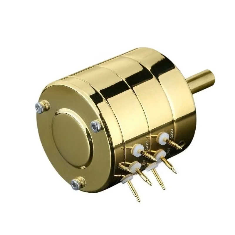 For Stereo 24-speed, Step-by-step, Power Amplifier Volume Dual Potentiometer, Gold 100K 250K
