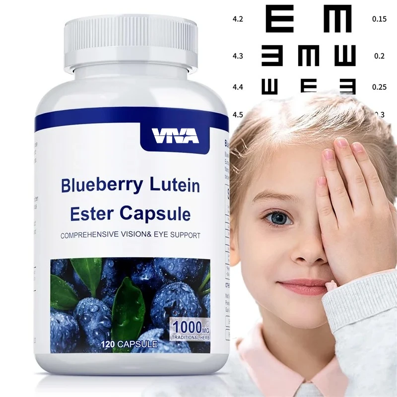 Blueberry Lutein Ester Capsule - Promotes Eye and Vision Health, Relieves Eye Fatigue, and Supports Retinal and Macula Health