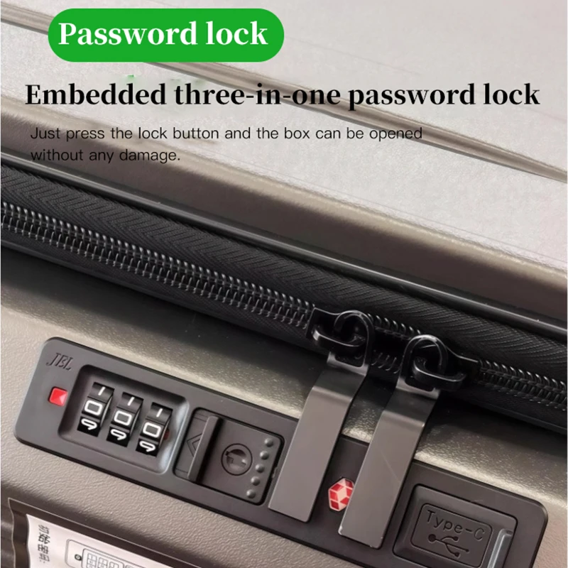 أمتعة قابلة للتوسيع، حقيبة عربة سميكة ذات سعة كبيرة، حقيبة سفر مقاس 24 بوصة، أمتعة مع قفل مجمع، قوي و Du