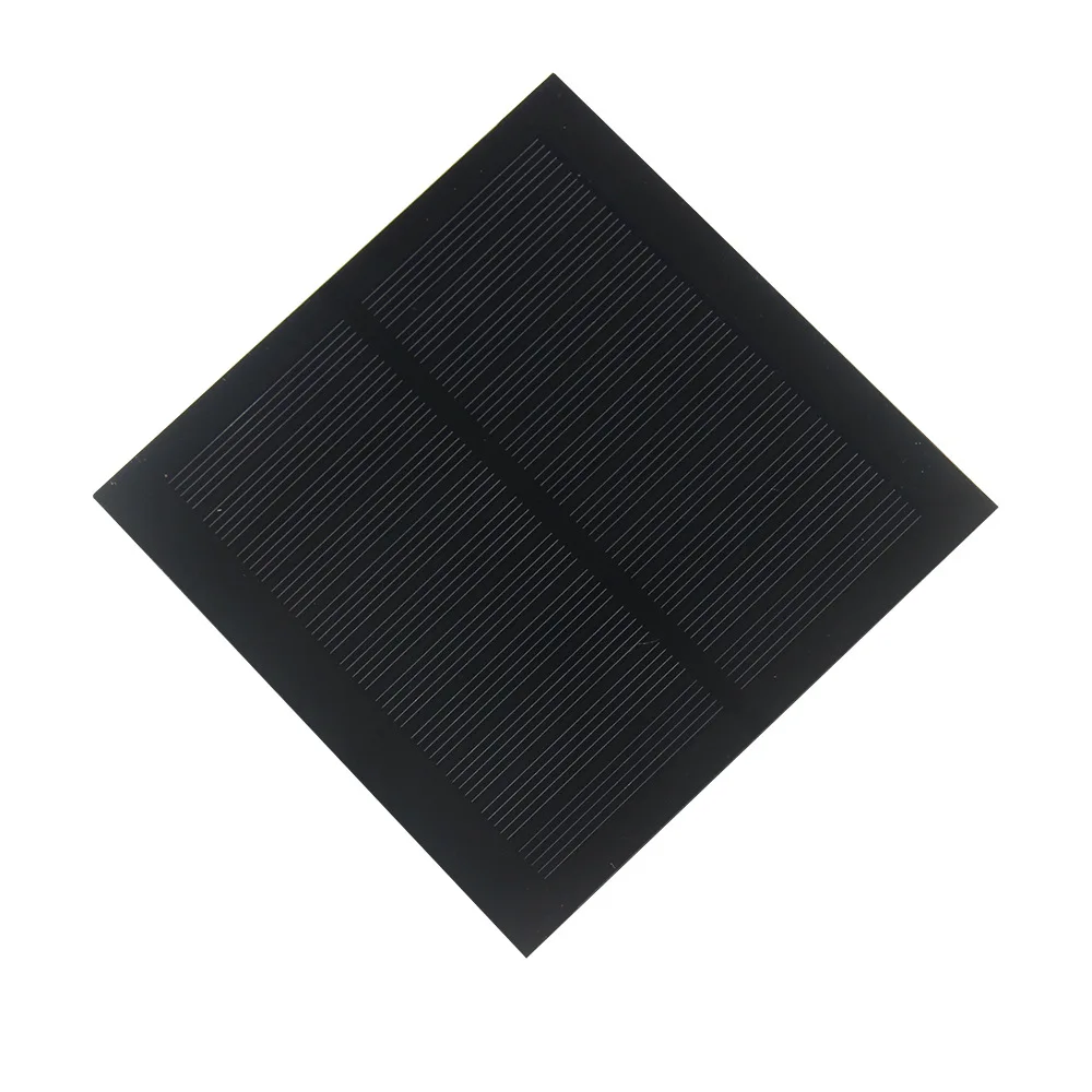 1.3W 5.5V Small Size Solar Panels Monocrystalline Solar Cell Square Solar PV Module for DIY Solar Lighting System Toys 98*98MM