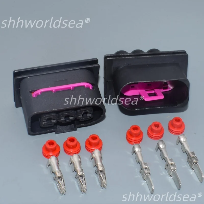 3 Pin 1J0 906 443 1J0 906 233 FOR Volkswagen Jetta Electronic Fan Plug Radiator Plug Terminal Plug  female male connector