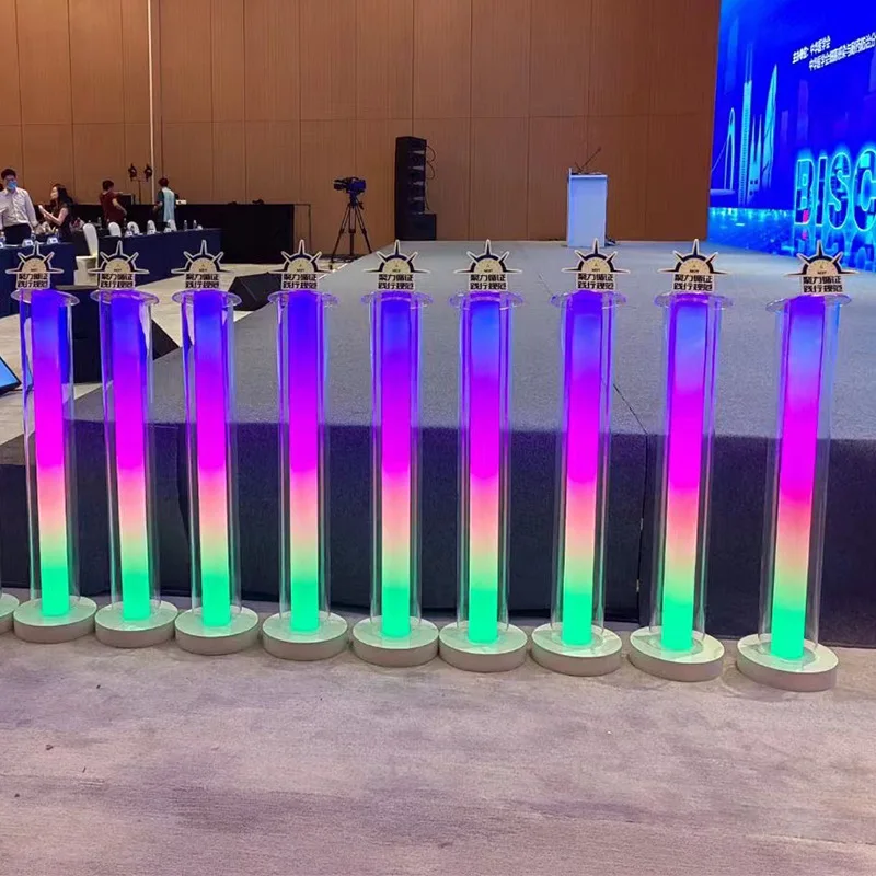 Ceremonial handprint column hair light column colorful start luminous energy beam
