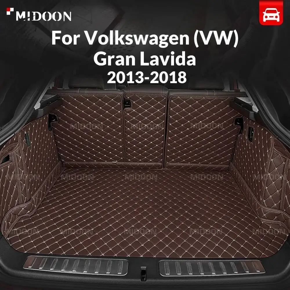 

Автоматический коврик в багажник с полным покрытием для Volkswagen (VW) Gran Lavida 2013-2018 17 16 15 14, автомобильный багажник, аксессуары для интерьера