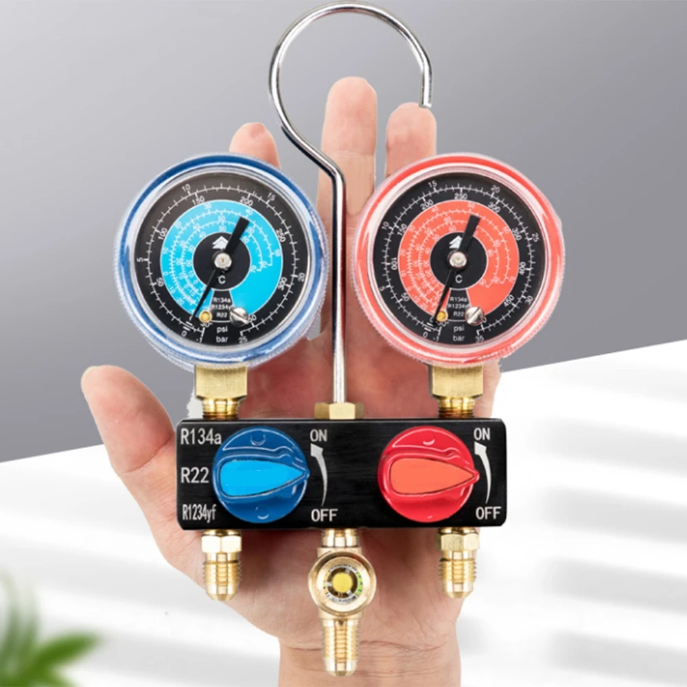 Metal Ball Valve Cryogen Gauge Air Conditioning Installation Charging Port Streamlined Design For Metal Ball Valve