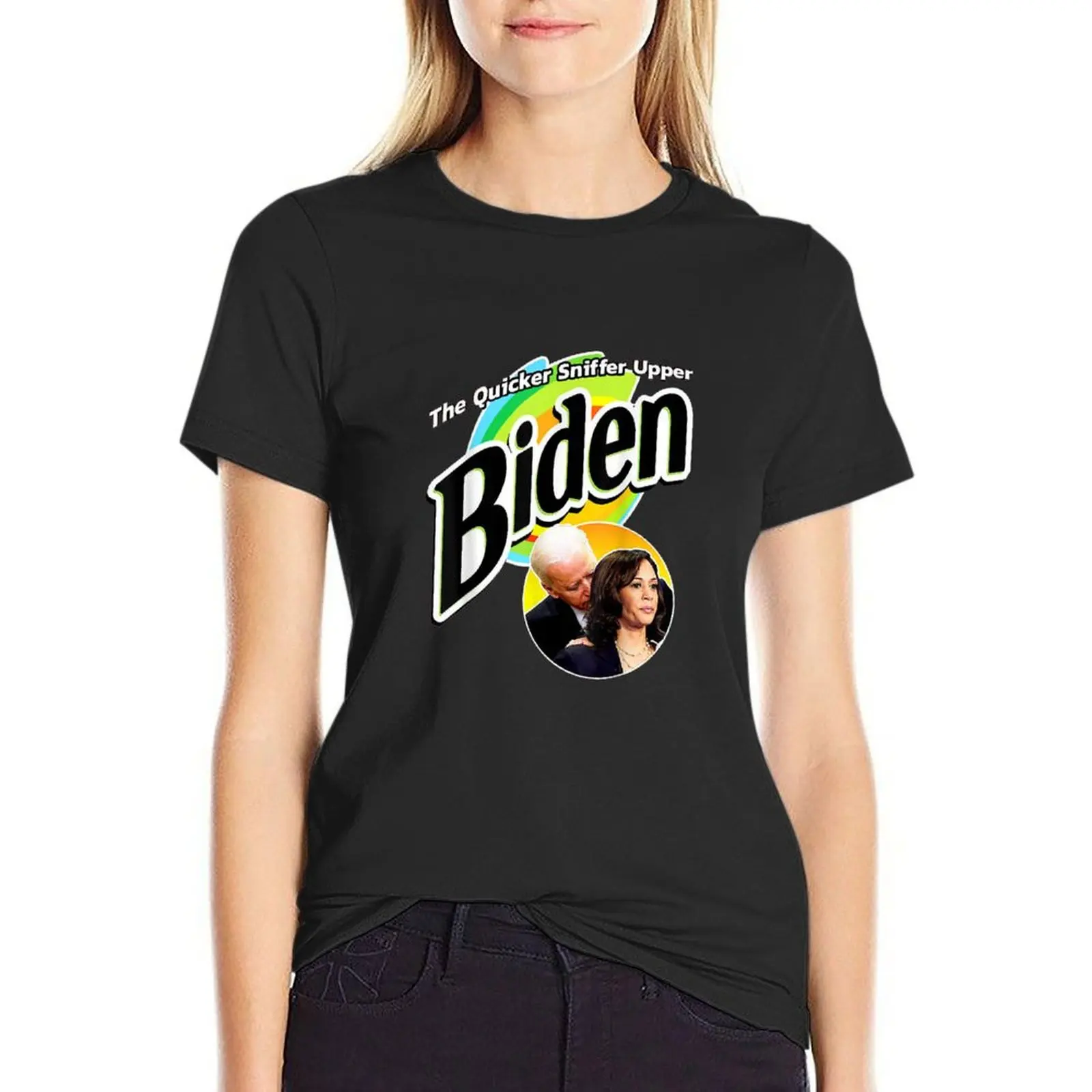 

Upper Biden's Quicker Sniffer T-shirt cute tops Blouse summer clothes white t-shirt dress for Women sexy