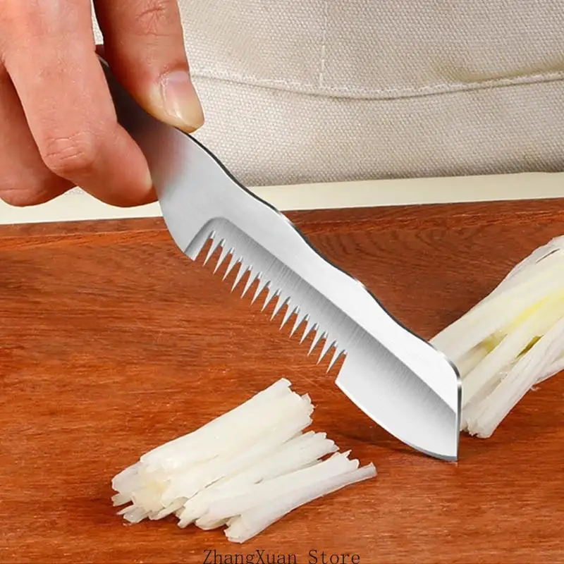Practical Slicer With Stainless Steels Blade Professional Scallion Shredding Tool 3XUF