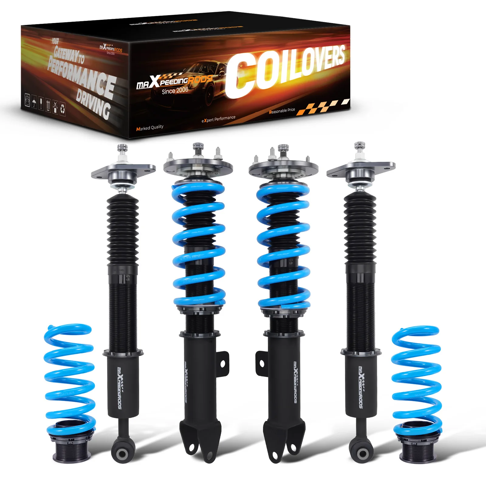 

24 Level Damper Adjustable Coilover Lower Kit For Dodge Charger 06-10 SRT-8 RWD
