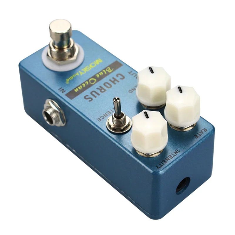 

A29Z-Moskyaudio Pedal De Guitarra Blue Ocean Chorus Guitar Effect Pedal True Bypass Metal Shell Chorus Bass Effect Footswitch