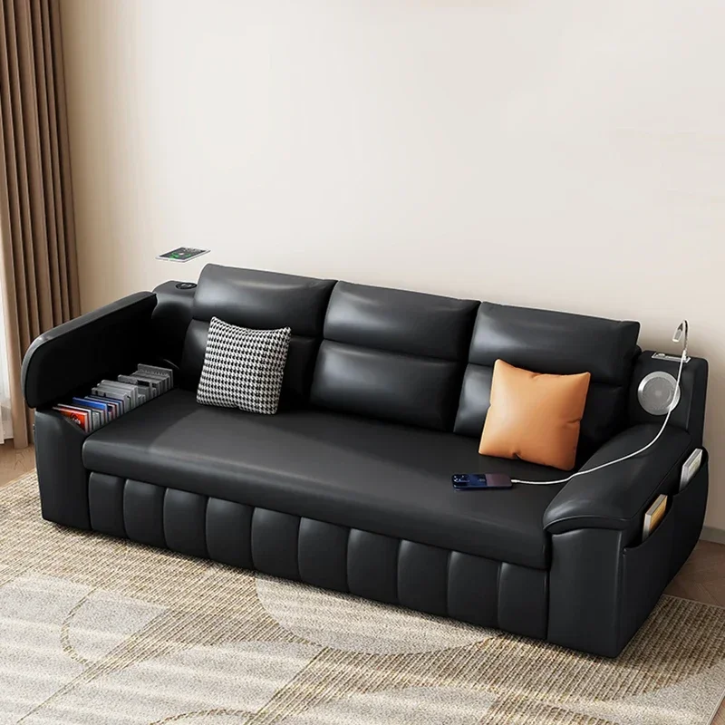 

Europe Fancy Couches Foldable Storage USB Designer Bluetooth Speaker Sofa Bed Puffs Modern Divano Moderno Home Furniture